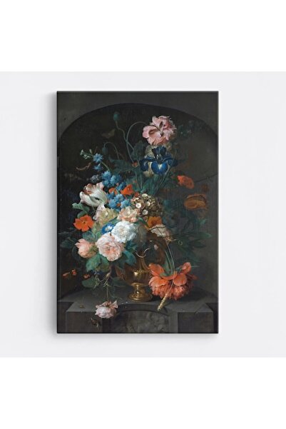 OEM Tablou pe pânză premium WOWCanvas, Pictură florală vibrantă, 40 x 60 cm