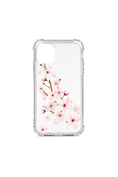 bestcase Husă Antișoc din Silicon Compatibilă cu Apple iPhone 12 Mini, Floare...