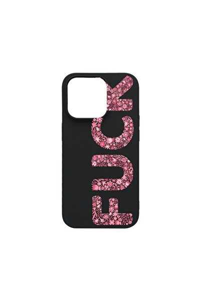 bestcase Λεπτή Θήκη Σιλικόνης 0.8MM, Συμβατή με Apple iPhone 13 Pro, FCK, Ανθ...