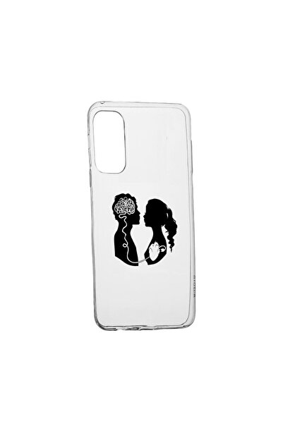 bestcase Θήκη σιλικόνης συμβατή με Samsung Galaxy S21, Αγάπη με Εγκέφαλο, ανθ...