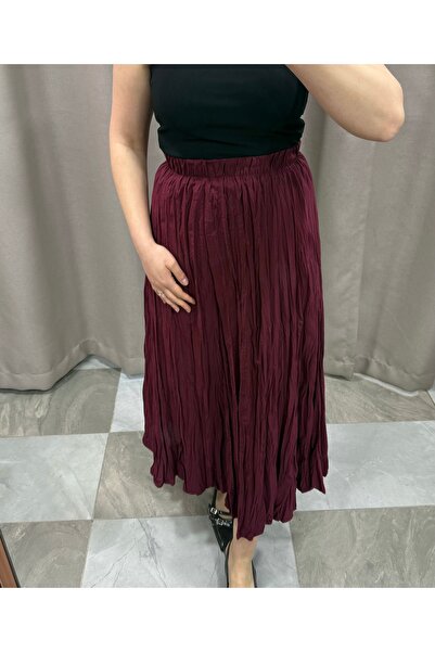Erge boutique BELİ LASTİKLİ CRASH ETEK