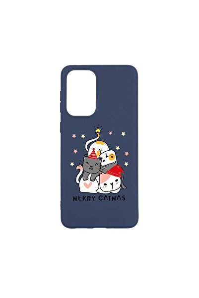 bestcase Husa Silicon Compatibila Cu Samsung Galaxy M23, Merry Catmas, rezist...
