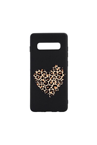 bestcase Θήκη σιλικόνης συμβατή με Samsung Galaxy S10 Plus, Σχέδιο Καρδιά Λεο...