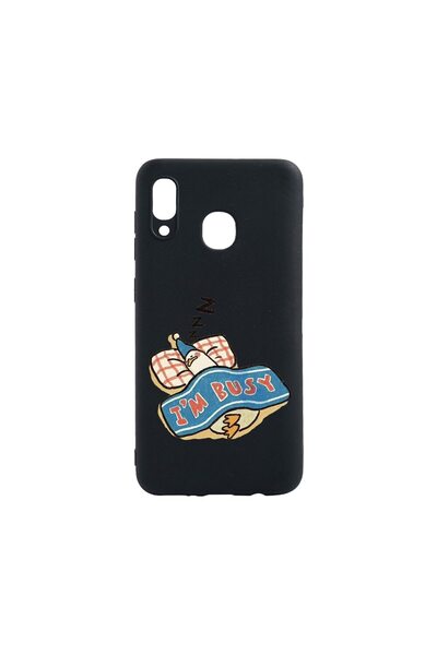 bestcase Λεπτή Θήκη Σιλικόνης 0.8MM, Συμβατή με Samsung Galaxy A40, Έχω Απασχ...