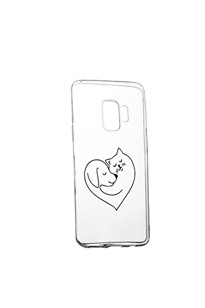 bestcase Θήκη σιλικόνης συμβατή με Samsung Galaxy S9 Plus, Σχέδιο Αγάπη Σκύλο...