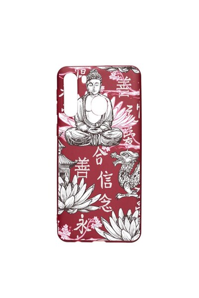 bestcase Husa Silicon Compatibila cu Samsung Galaxy A21, Buddha, rezistenta l...