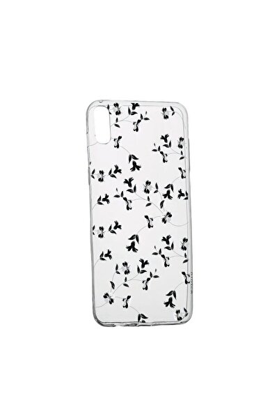 bestcase Husa Silicon Compatibila cu Samsung Galaxy A02, Black Flower, rezist...