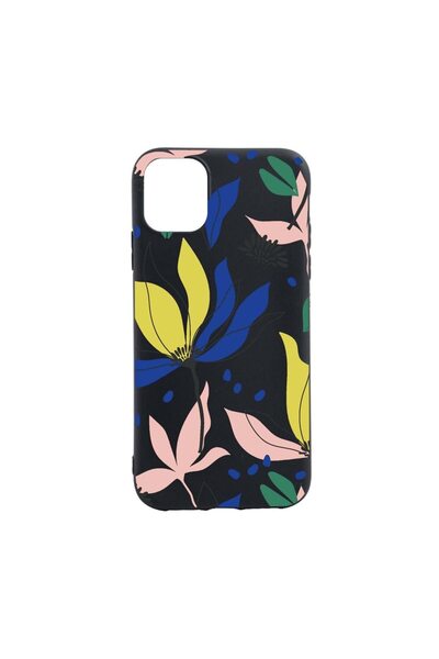 bestcase Θήκη σιλικόνης συμβατή με Apple iPhone 12 Mini, με σχέδιο λουλουδιών...