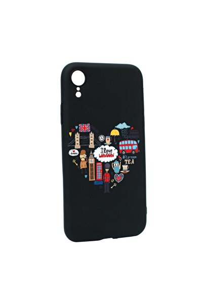 bestcase Θήκη σιλικόνης συμβατή με Apple iPhone XR, Αγαπώ το Λονδίνο, ανθεκτι...