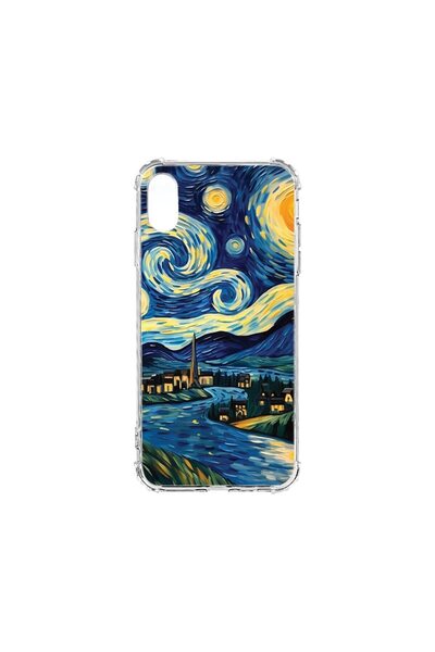bestcase Husa Anti Shock 1.5MM, compatibilă cu Apple iPhone XR, Starry Night,...