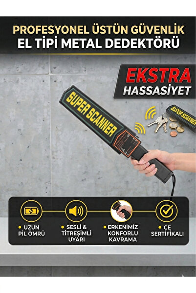 Üstün Güvenlik Dedektörü - Hassas Algılama ve Uzun Pil Ömürlü Güvenlik Cihazı