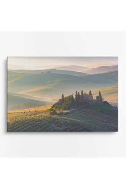 OEM Tablou pe pânză premium WOWCanvas, Peisaj idilic tescan, 90 x 60 cm