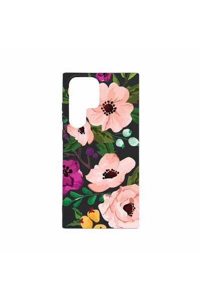 bestcase Θήκη, Συμβατή με Samsung Galaxy S23 Ultra, Παστέλ Λουλούδια, Ανθεκτι...