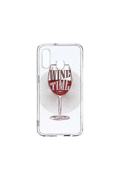 bestcase Διαφανής Θήκη Σιλικόνης 2MM, Συμβατή με Samsung Galaxy A40, Wine Tim...