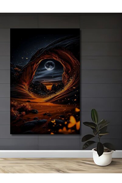 Teona Ahşap Φωτεινός Κοιλάδας του Φεγγαριού, Τοπίο με Ελαιογραφία, Ξύλινο Δια...