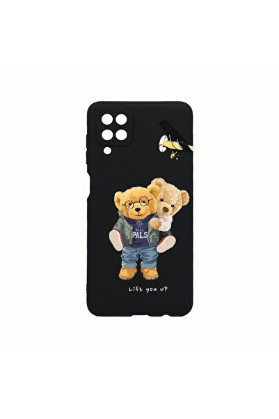 bestcase Θήκη σιλικόνης, Συμβατή με Samsung Galaxy A12, Σχέδιο Αρκουδάκι  "Li...