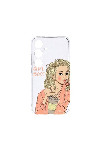 bestcase Θήκη Διαφανής Σιλικόνη 2MM, Συμβατή με Samsung Galaxy A25, Girl Boss...