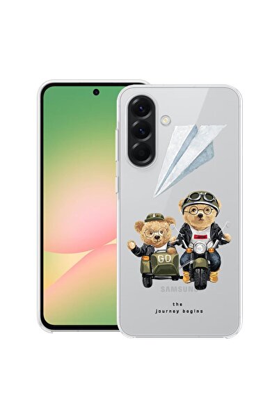 bestcase Θήκη για Samsung Galaxy A17 5G με σχέδιο Teddy On The Road, Διαφανής...