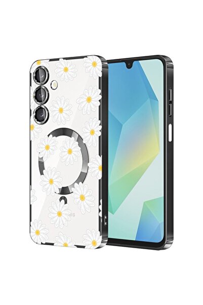 bestcase Πολυτελής Θήκη MagSafe, Συμβατή με Samsung Galaxy A36, Λευκά Μαργαρί...