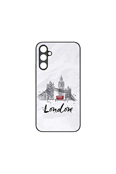 bestcase Λεπτή Γυάλινη Θήκη, Συμβατή με Samsung Galaxy A04s, Λονδίνο, Χρώματα...