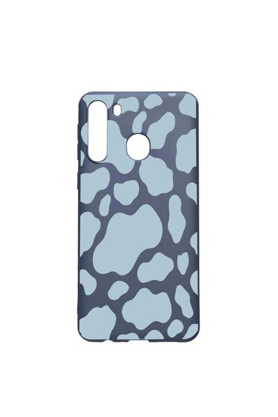 bestcase Θήκη σιλικόνης συμβατή με Samsung Galaxy A21, Μπλε Αγελάδα, ανθεκτικ...