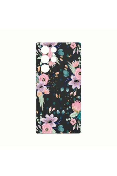 bestcase Θήκη Σιλικόνης, Συμβατή με Samsung Galaxy S22 Ultra, Συλλογή Λουλουδ...