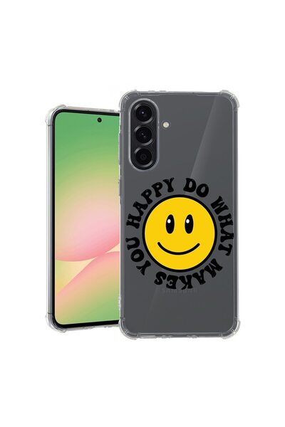 bestcase Θήκη για Samsung Galaxy A36, Αντικραδασμική 1.5MM, Χαρούμενο Smiley,...