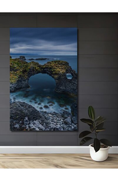 Teona Ahşap Μυστηριώδης Νήσος Ξύλινο Διακοσμητικό Τραπέζι Εκτύπωσης Φωτογραφι...