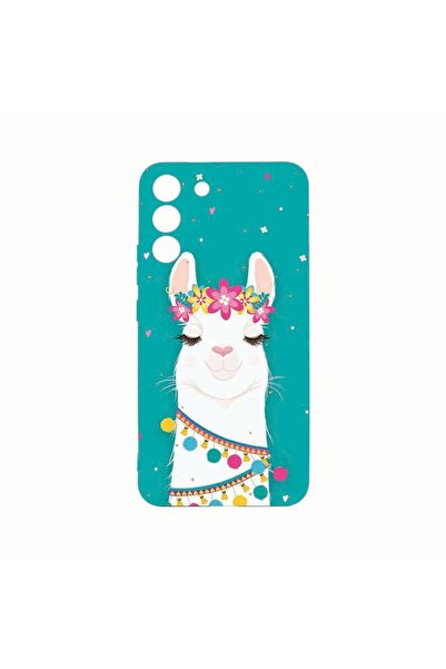 bestcase Силиконов калъф, Съвместим със Samsung Galaxy S21, Lovely Lama, Усто...