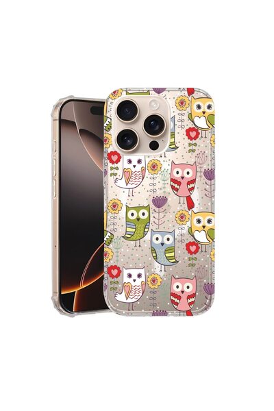 bestcase ¬Æ Husa pentru Apple iPhone 16 Pro, MagSafe Anti Shock, Owl Pattern,...
