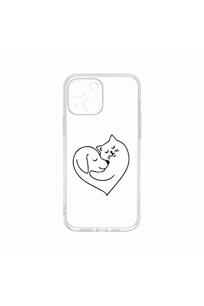 bestcase Θήκη, Συμβατή με Apple iPhone 14 Plus, Αγάπη για Σκύλους και Γάτες, ...