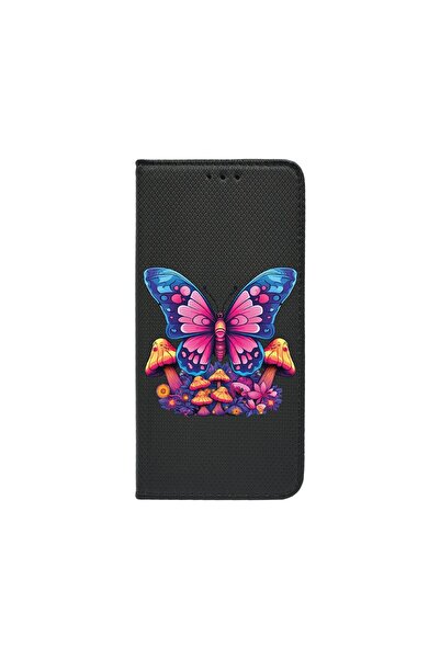 bestcase Θήκη τύπου κάρτας συμβατή με Samsung Galaxy A06, Σχέδιο Πεταλούδα, Β...