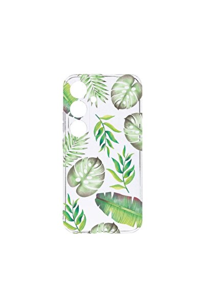 bestcase Διαφανής Θήκη Σιλικόνης 2MM, Συμβατή με Samsung Galaxy A35, Τροπικό,...