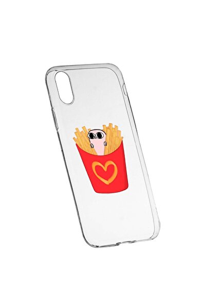 bestcase Husa de protectie I Love Chips, pentru Apple iPhone XR, rezistenta l...