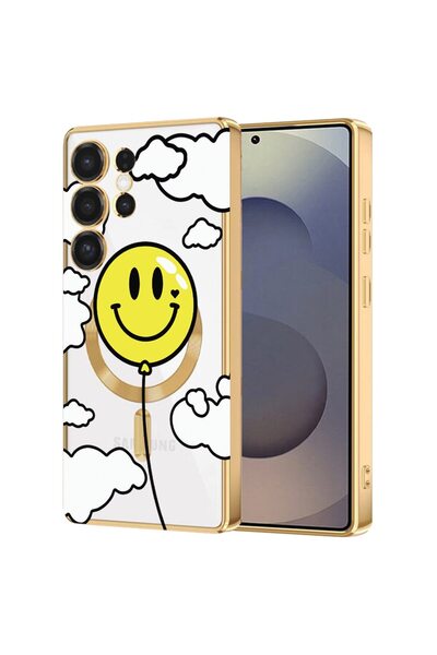 bestcase Πολυτελής Θήκη MagSafe, Συμβατή με Samsung Galaxy S24 Ultra, Χαμογελ...