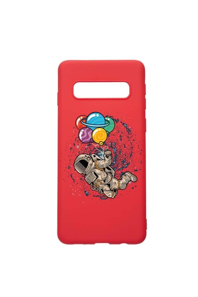 bestcase Θήκη σιλικόνης συμβατή με Samsung Galaxy S10 Plus, Χαρούμενος Αστρον...