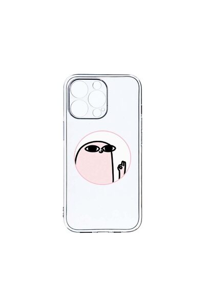 bestcase Διαφανής Θήκη Σιλικόνης 2MM, Συμβατή με Apple iPhone 13 Pro, Meme, Α...