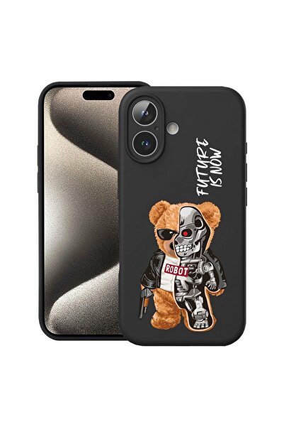 bestcase Husă pentru Apple iPhone 17 cu design Jumătate Robot Jumătate Ursule...