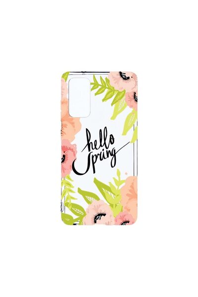 bestcase Διαφανής Θήκη Σιλικόνης 2MM, Συμβατή με Samsung Galaxy S20, Hello Sp...