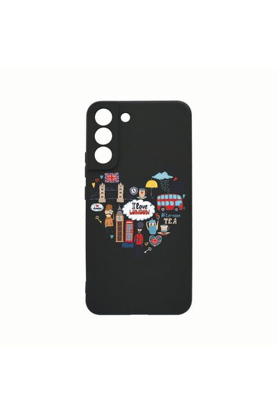 bestcase Θήκη Σιλικόνης, Συμβατή με Samsung Galaxy S21, Αγαπώ το Λονδίνο, Ανθ...
