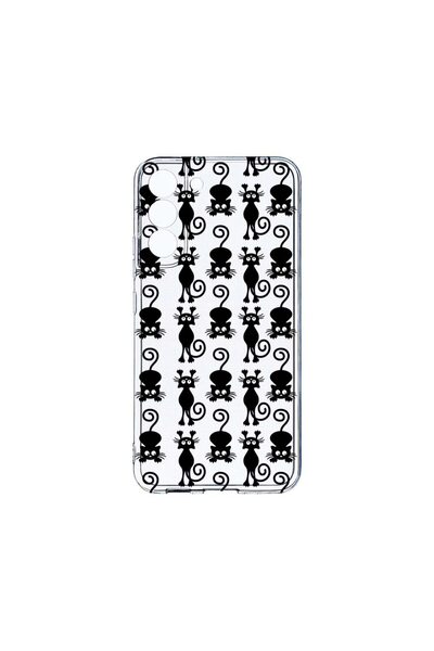 bestcase Διαφανής Θήκη Σιλικόνης 2MM, Συμβατή με Samsung Galaxy S22, Γάτες, Α...