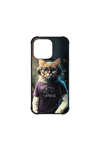 bestcase Θήκη MaxSafe Glassy, Συμβατή με Apple iPhone 13 Pro, Cool Cat, Χρώμα...