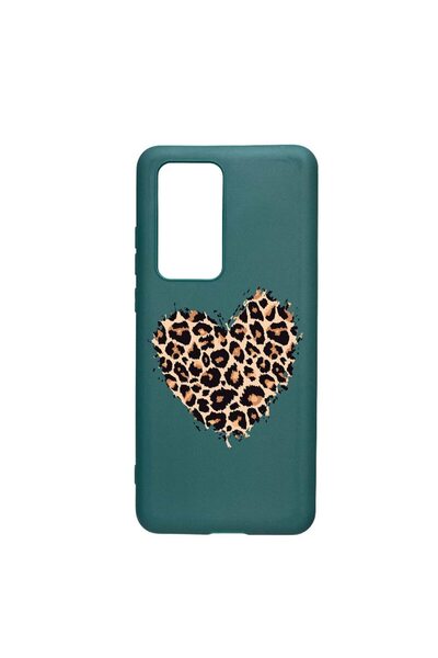 bestcase Θήκη σιλικόνης συμβατή με Samsung Galaxy A02s, Σχέδιο Καρδιά Λεοπάρδ...