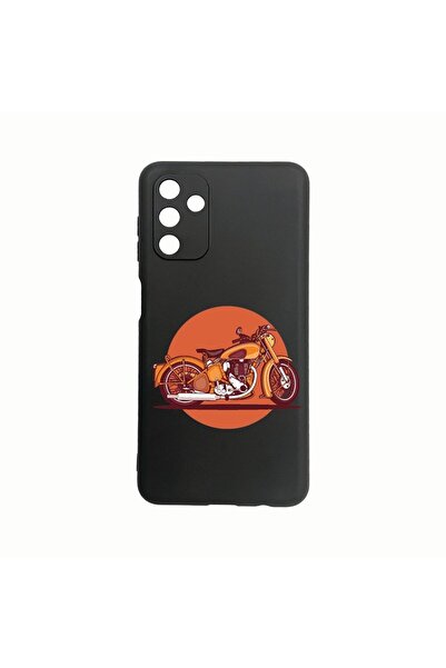bestcase Θήκη Σιλικόνης, Συμβατή με Samsung Galaxy A04s, Ρετρό Ποδήλατο, Ανθε...
