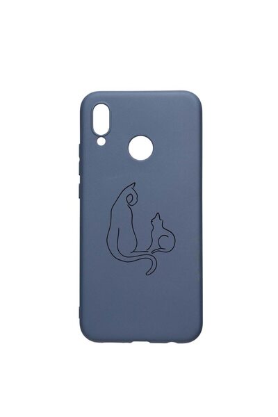 bestcase Θήκη σιλικόνης συμβατή με Samsung Galaxy A20, Αφηρημένη Γάτα, ανθεκτ...