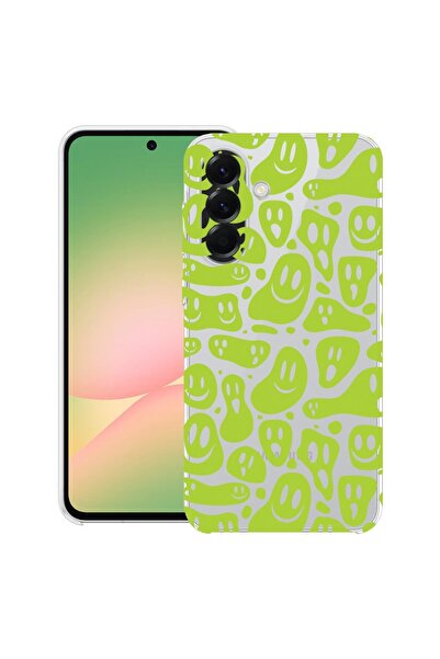bestcase Θήκη για Samsung Galaxy A17 5G με σχέδιο Green Acid Smiley, Διαφανής...