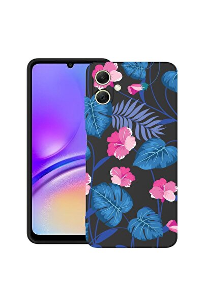 bestcase Husă pentru Samsung Galaxy A06 5G, Flori albastre tropicale, Silicon...
