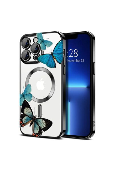 bestcase Πολυτελής Θήκη MagSafe, Συμβατή με Apple iPhone 14 Pro Max, Μπλε Πετ...