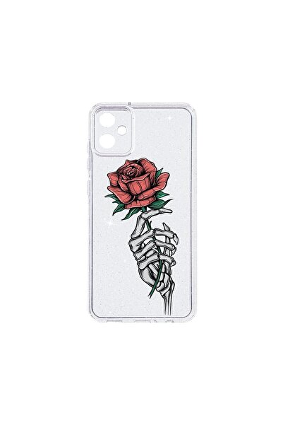 bestcase Θήκη Crystal Glitter 2MM, Συμβατή με Samsung Galaxy A05, Τριαντάφυλλ...