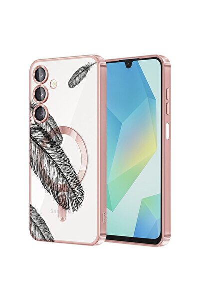 bestcase Πολυτελής Θήκη MagSafe, Συμβατή με Samsung Galaxy A26, Μαύρα φτερά, ...